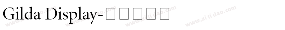 Gilda Display字体转换